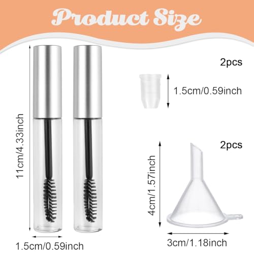 MAYCREATE® 10ml Empty Mascara Tube Wand Container Bottle for Castor Oil Brush Kit MAYCREATE® 10ml Empty Mascara Tube Wand Container Bottle for Castor Oil Brush Kit